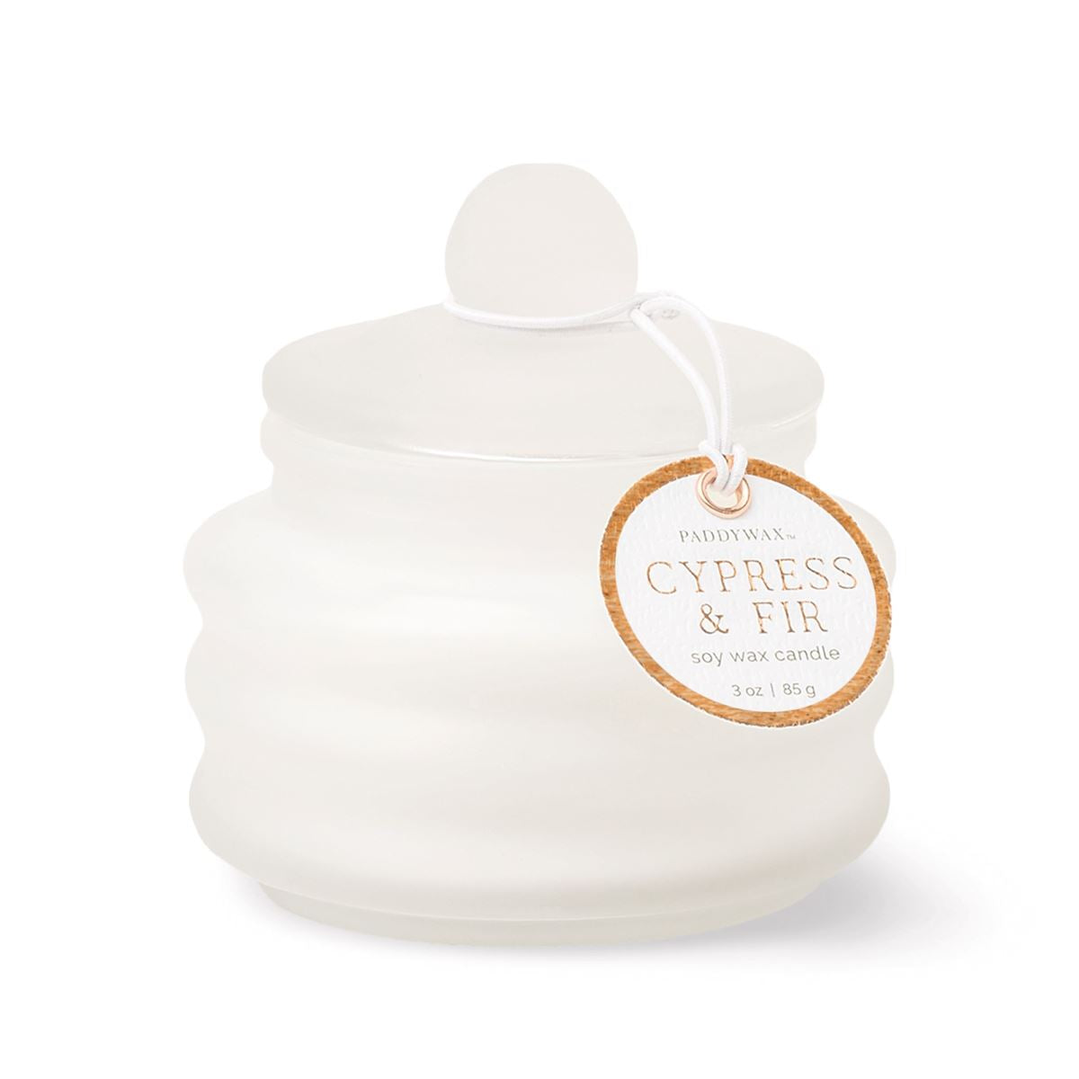 Cypress & Fir - Beam 3oz Frosted White Glass