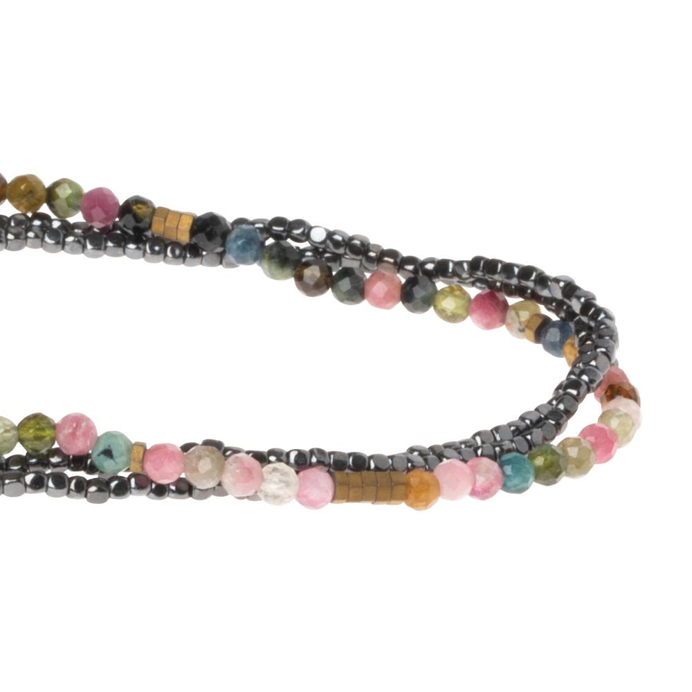 Delicate Stone Bracelet & Necklace Tourmaline/Hematite - Stone of Healing