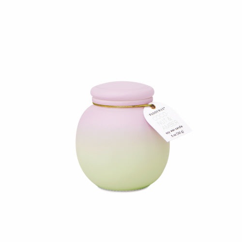 Orb 5oz Purple & Green Ombre Glass Candle - Coconut Amber