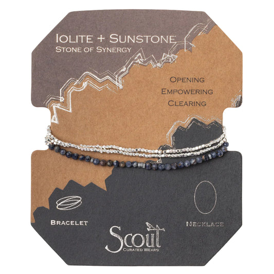Delicate Stone Iolite Sunstone/Silver - Stone of Harmony