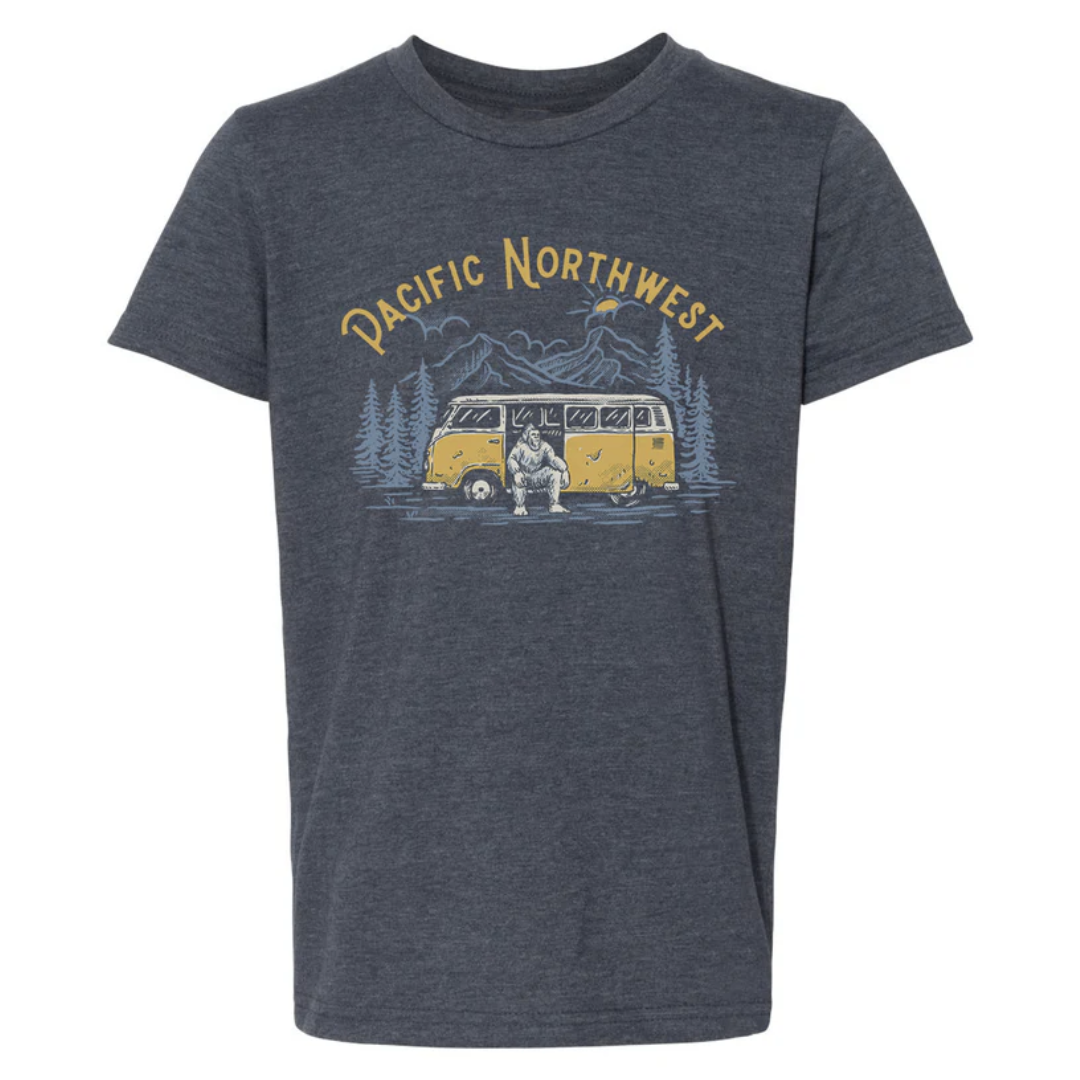 Kids Sasquatch T-Shirt - Navy