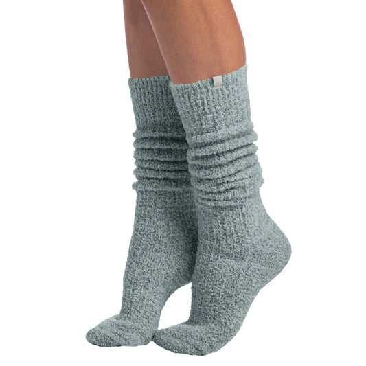 Softies Slouchy Marshmallow Socks - Heather Dusty Green