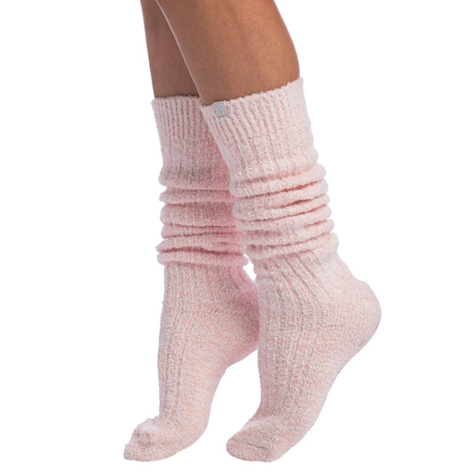 Softies Slouchy Marshmallow Socks - Heather Blush Pink