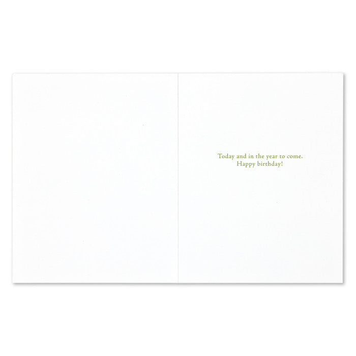 Inside: Today and in the year to come. Happy birthday!