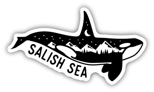 Salish Sea Night Orca/ND Sticker