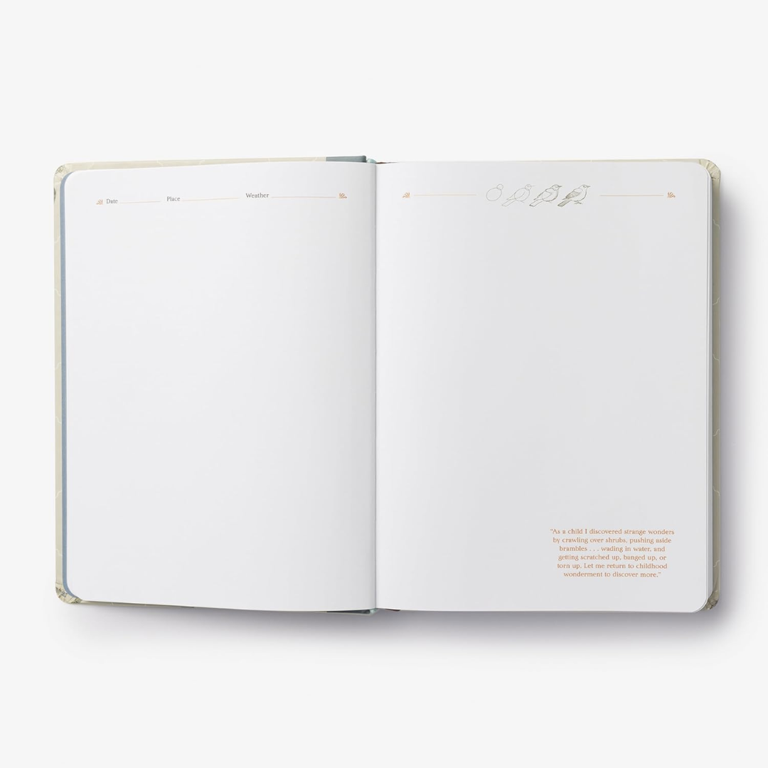 blank pages with prompts to inspire drawing and journaling