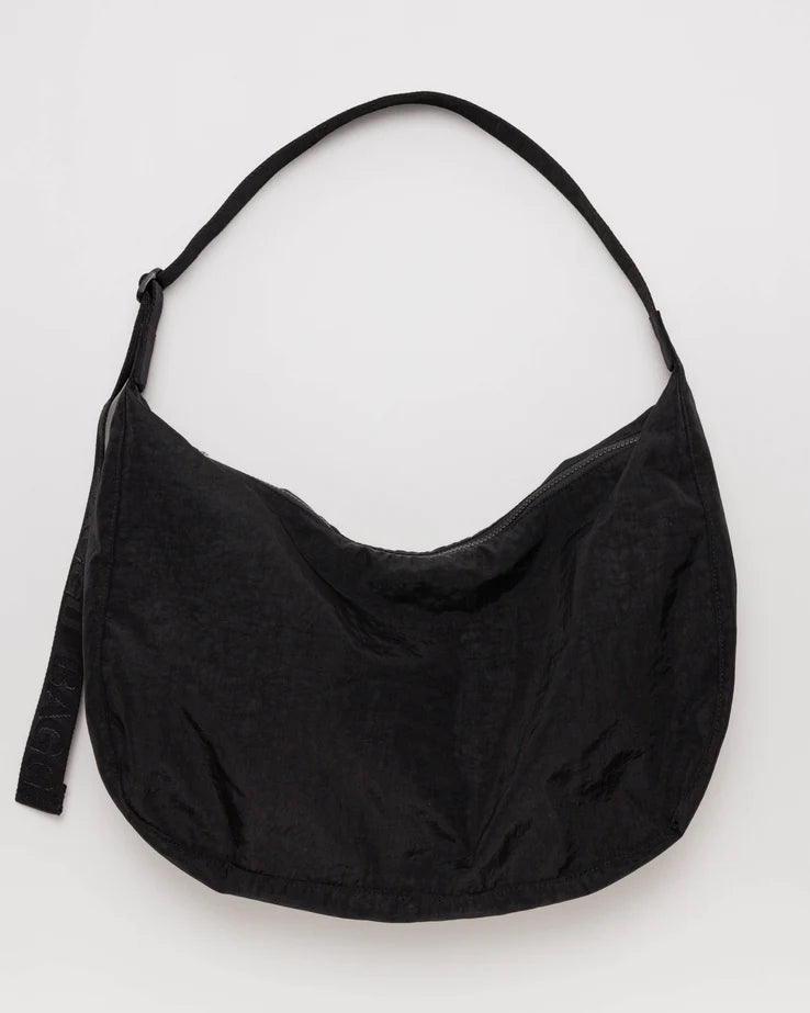 Baggu Large Nylon Crescent Bag - Black