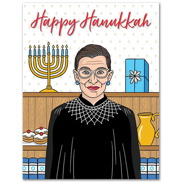 RBG Happy Hanukkah Card