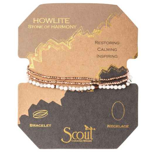 Delicate Stone Howlite/Rose Gold - Stone of Harmony