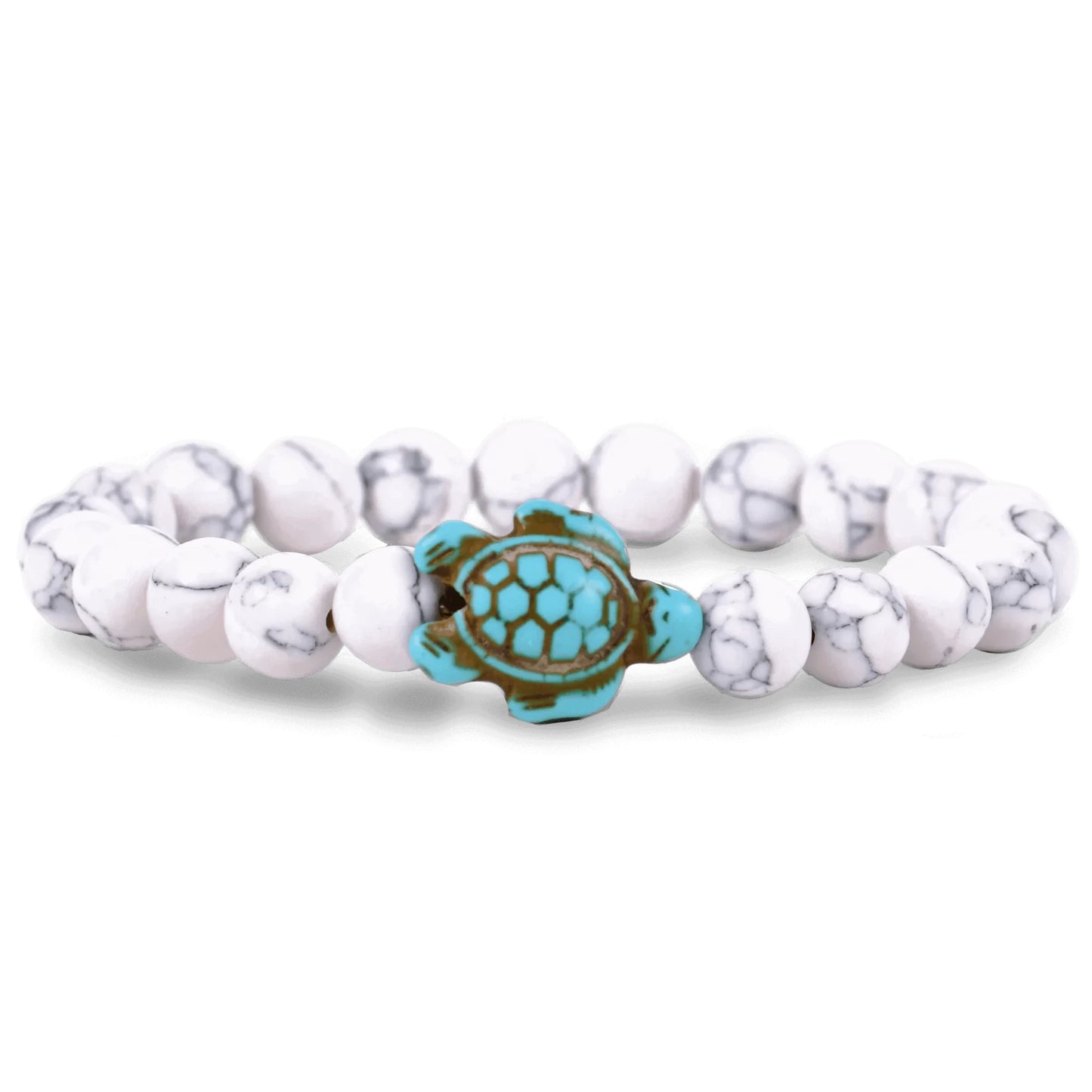 Fahlo The Journey Sea Turtle Tracking Bracelet - White Howlite STC Edition