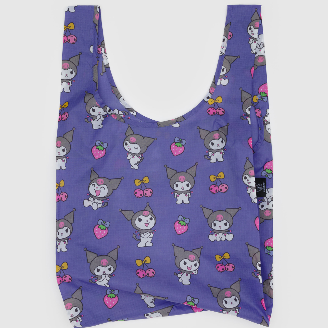 Purple reusable bag with Kuromi design