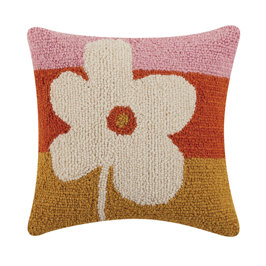 Flower Hook Pillow 14"x14"