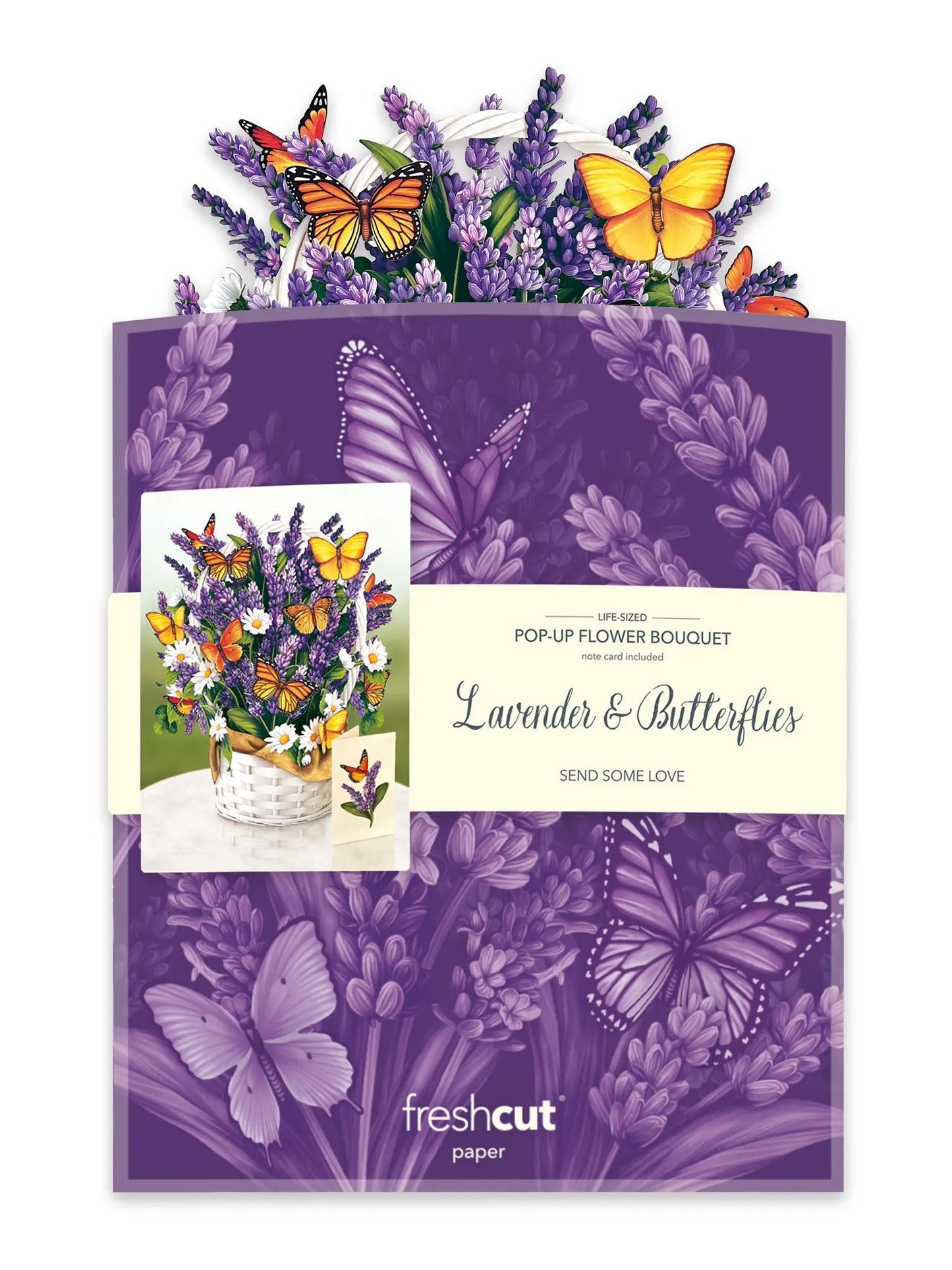 Pop up bouquet in it's mailing envelope