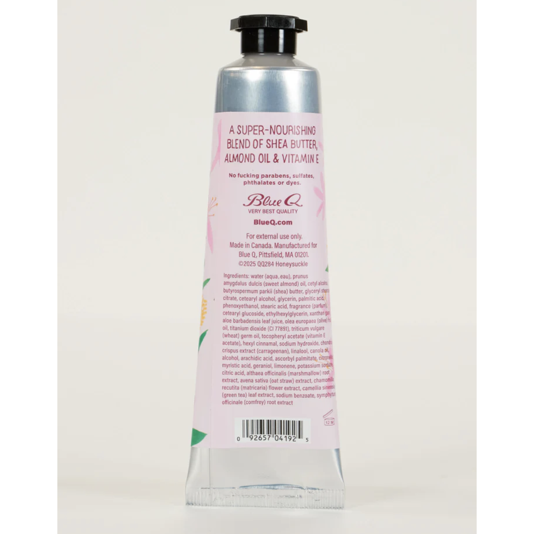 back of the tube has the ingredients and says :a super nourishing blend of shea butter, almond oil & vitamin e"