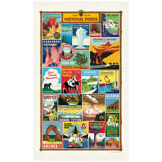Cavallini & Co. Tea Towel - National Parks