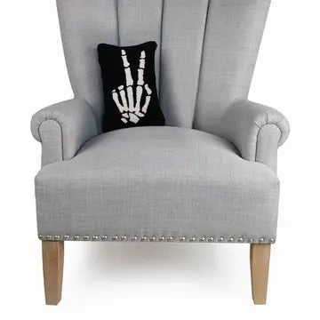 Skeleton Peace Hook Pillow
