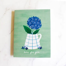 Load image into Gallery viewer, Here For You Hydrangea Card
