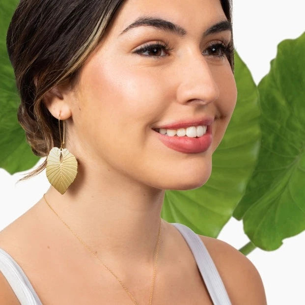 Alocasia Leaf Earrings