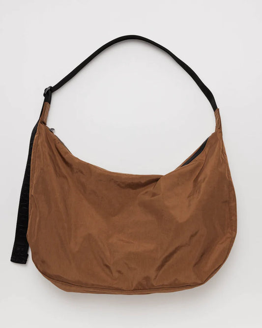 Baggu Large Nylon Crescent Bag - Brown