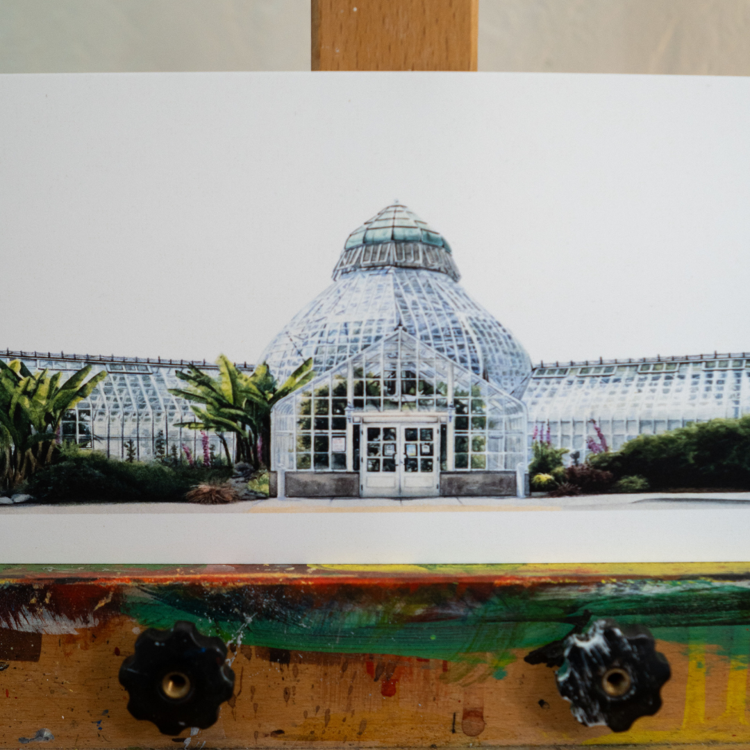 Detail of the central section of the painting