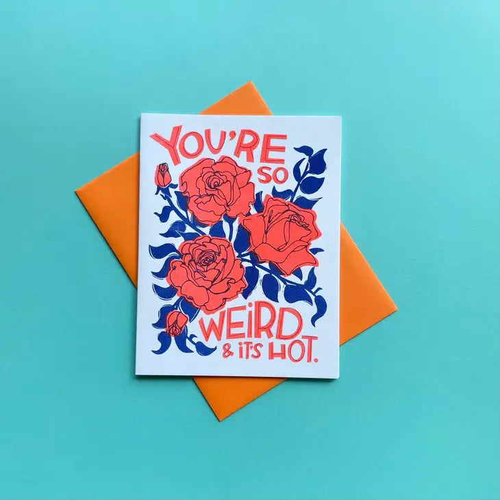 Weird Love Letterpress Card