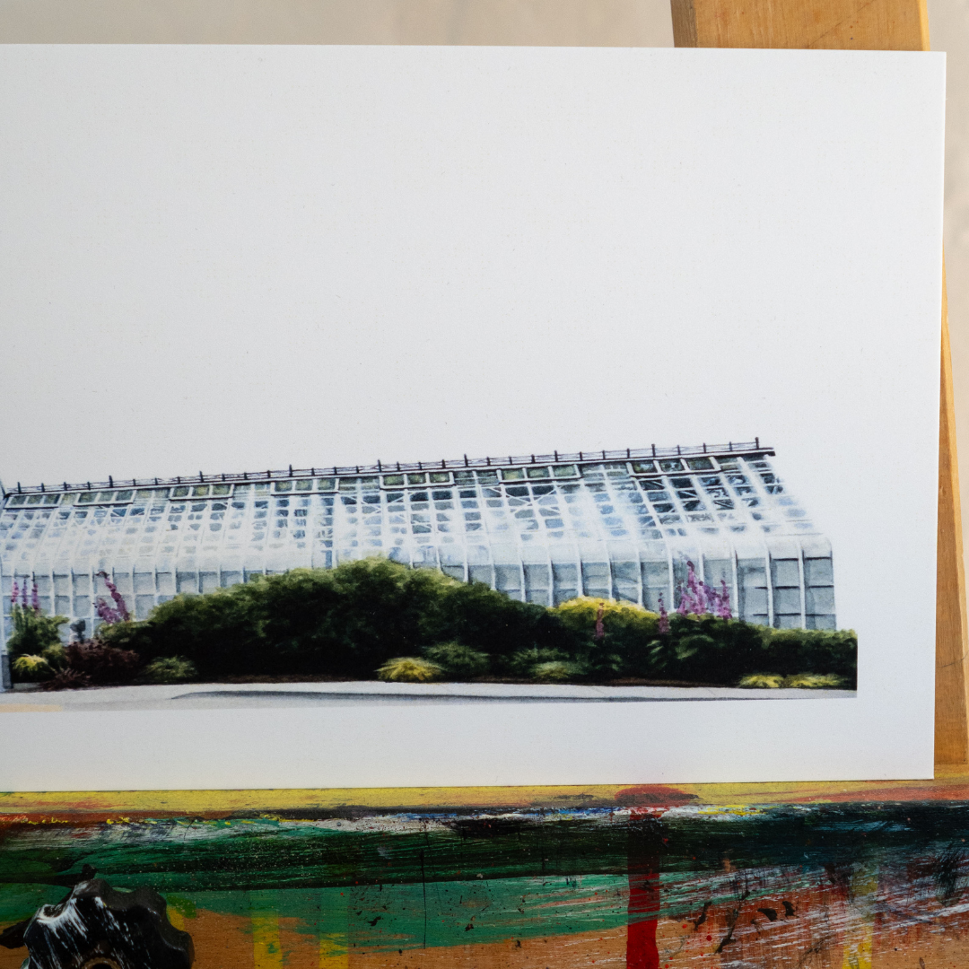 Detail of the west wing of the conservatory