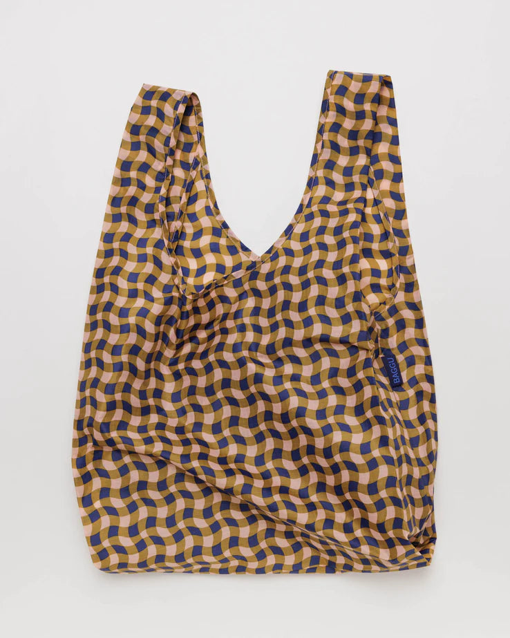 Baggu Standard Bag - Wavy Gingham Peach