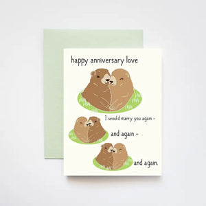 Groundhog Day Wedding Anniversary Card