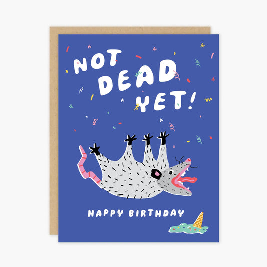 Not Dead Yet Bday Possum Card