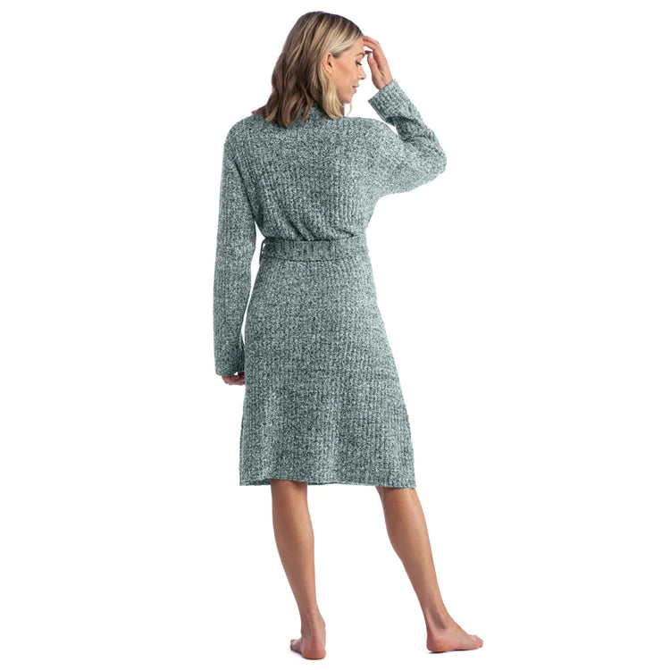 Softies Marshmallow Wrap Robe - Heather Dusty Green