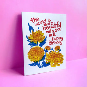 Beautiful Birthday Mums Card
