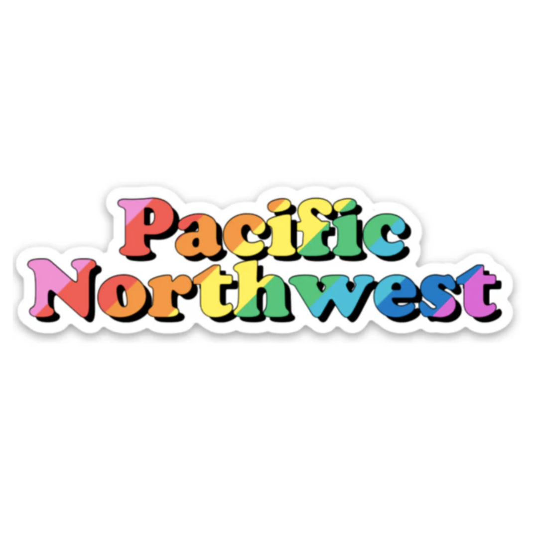 Rainbow Pacific Northwest sticker