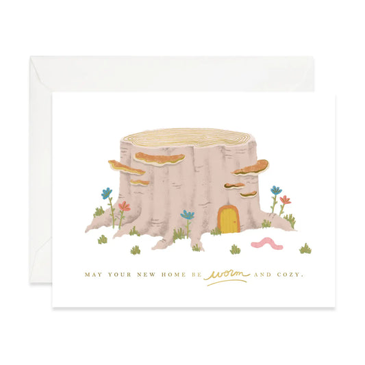 Worm and Cozy Home Card