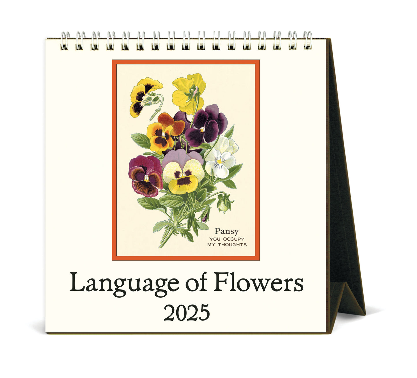 Cavallini & Co. 2025 Desk Calendar - Language of Flowers