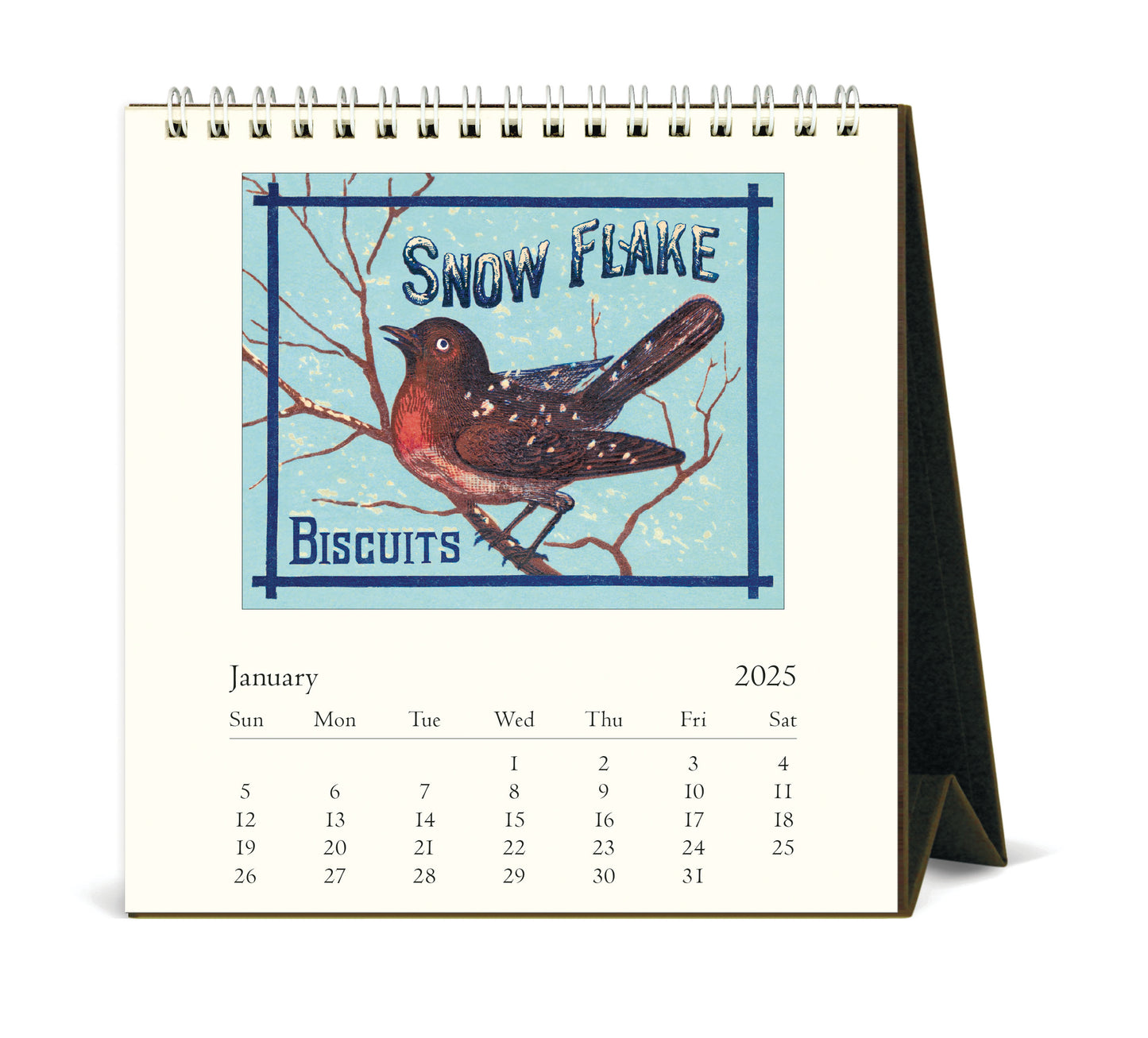 Cavallini & Co. 2025 Desk Calendar - Birds