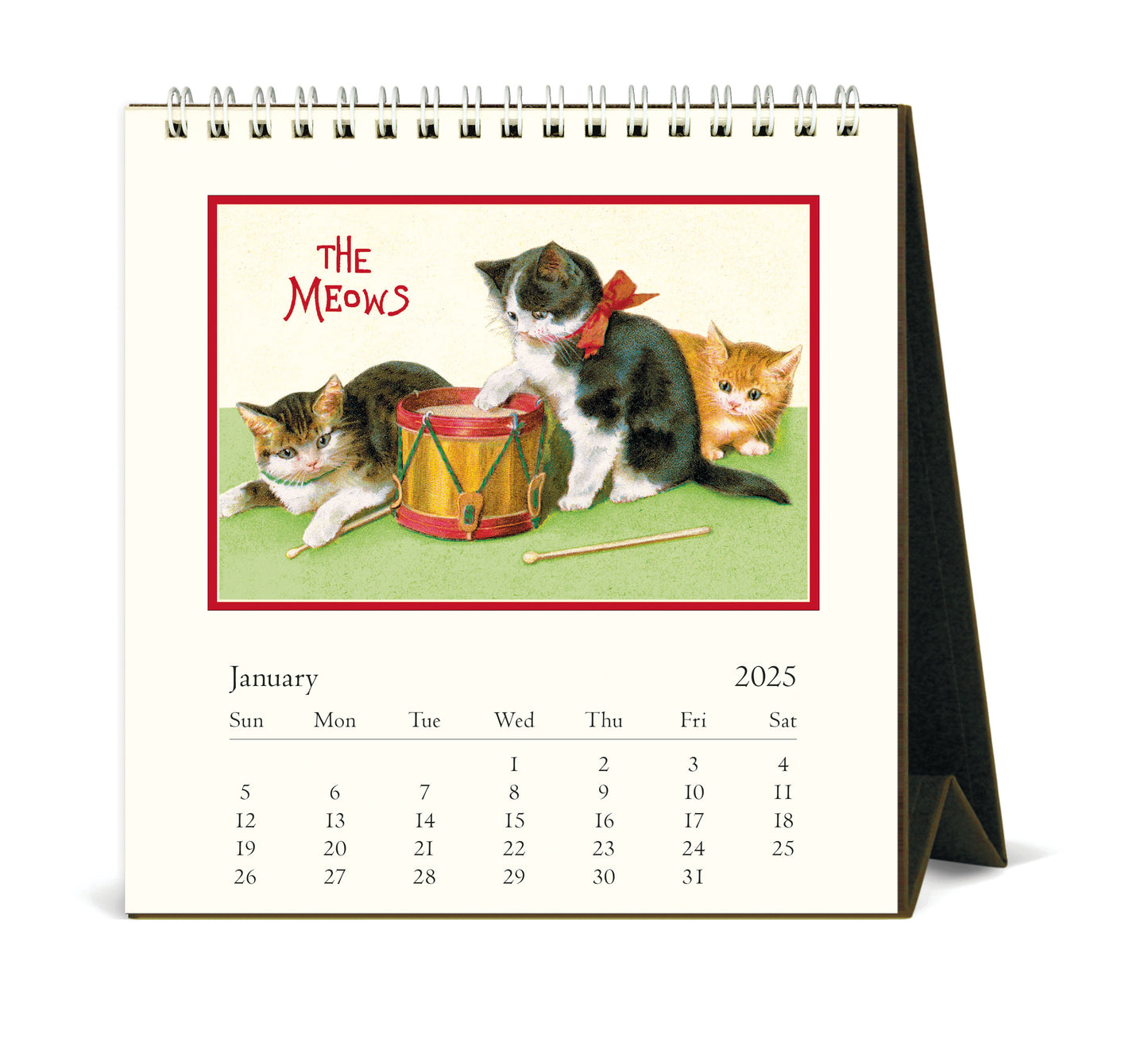 Cavallini & Co. 2025 Desk Calendar - Cats