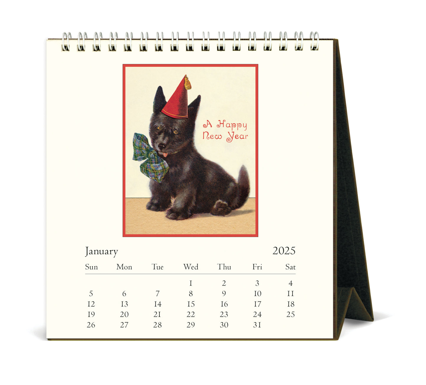 Cavallini & Co. 2025 Desk Calendar - Dogs