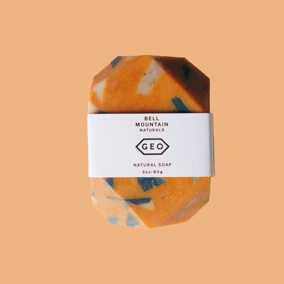 Terrazzo Full Size Geo Soap - Golden (Vetiver & Bergamot)