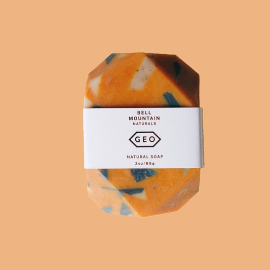 Terrazzo Full Size Geo Soap - Golden (Vetiver & Bergamot)
