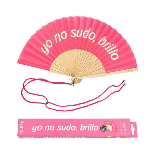 Hand Fan - Yo No Sudo Brillo - Pink