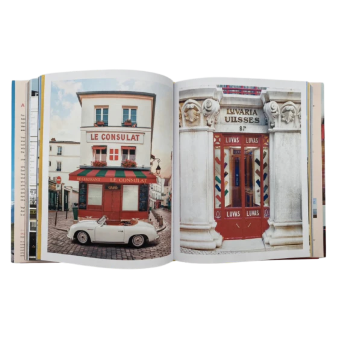 Sample pages featuring red and white locals