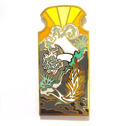 Anemone & Nudibranch Enamel Pin