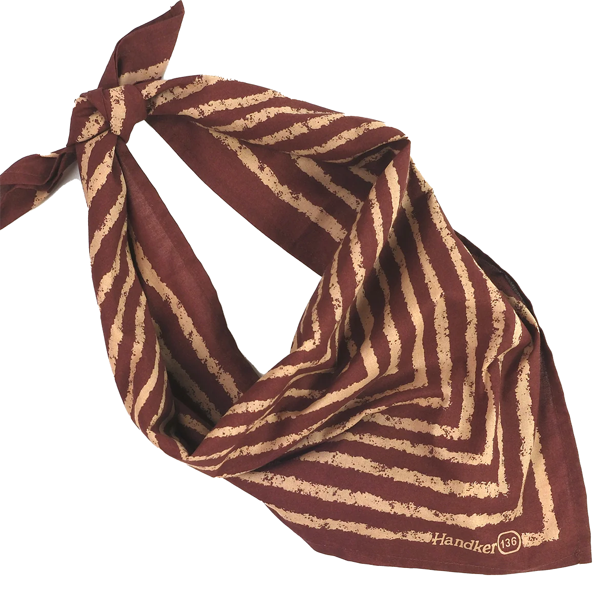 Sammi Pink Bandana folded into a triangle and tied