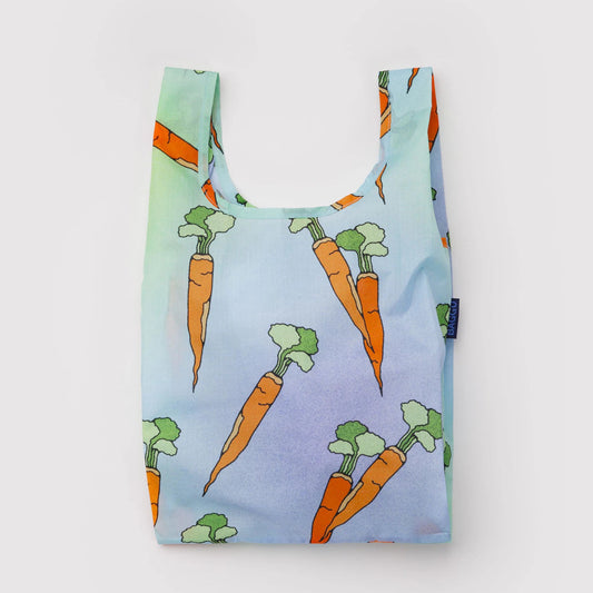 Reusable bag with carrot pattern