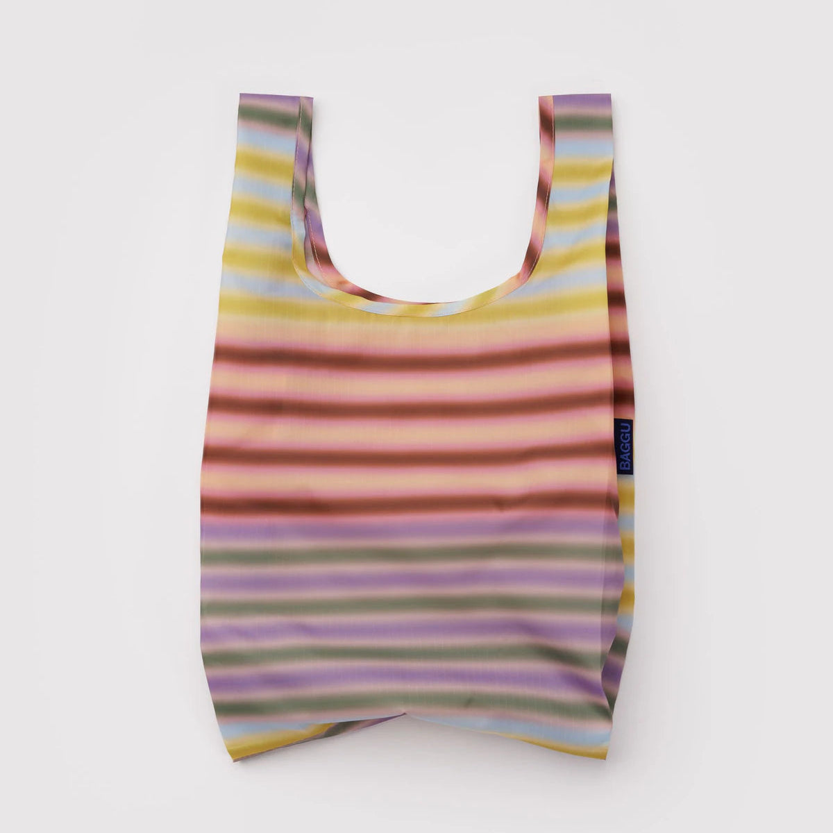 Reusable bag with multiple stripe colors