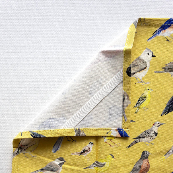 Backyard Birds Organic Cotton Tea Towel