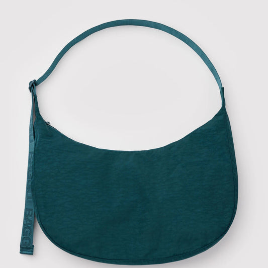 Large nylon crescent bag in deep sea