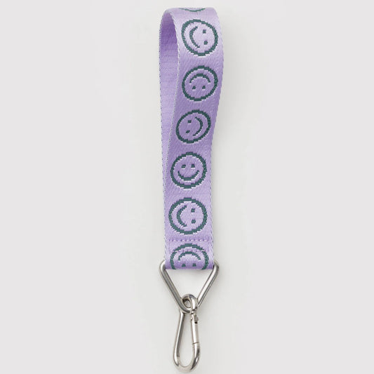 Baggu Logo Keychain - Lilac Happy