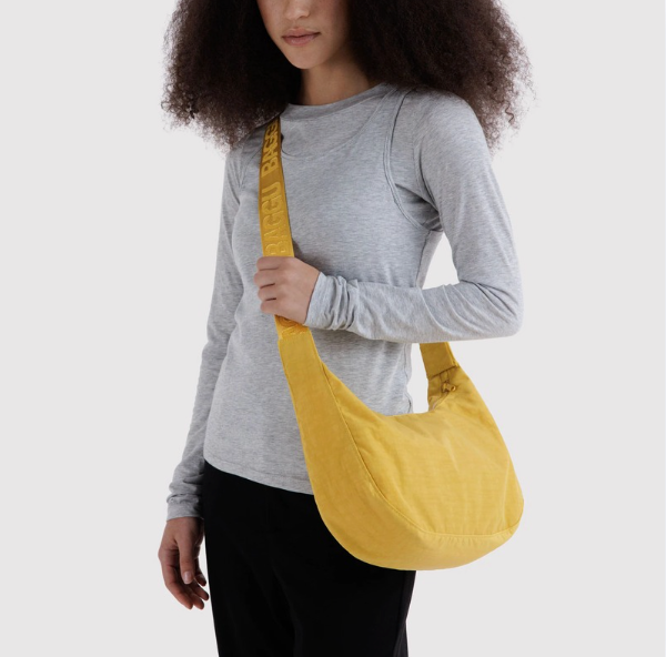 Baggu Medium Nylon Crescent Bag - Sunflower