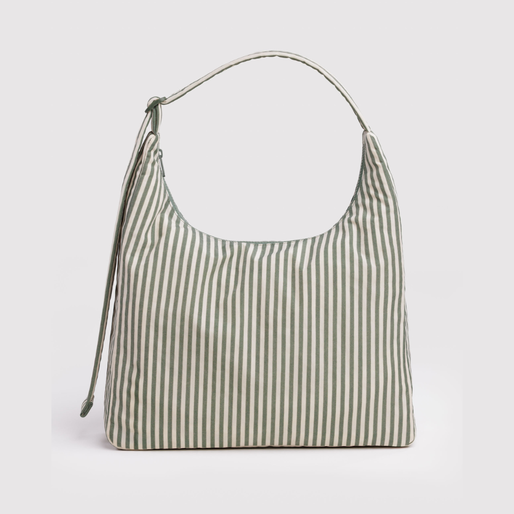 Baggu Nylon Shoulder Bag - Sage Stripe